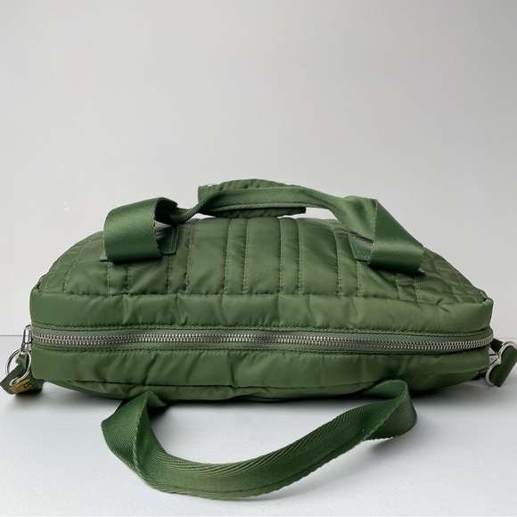 Dr. Martens Olive Green Nylon Messenger Bomber Jacket Utility Flight Bag - Picture 5 of 16